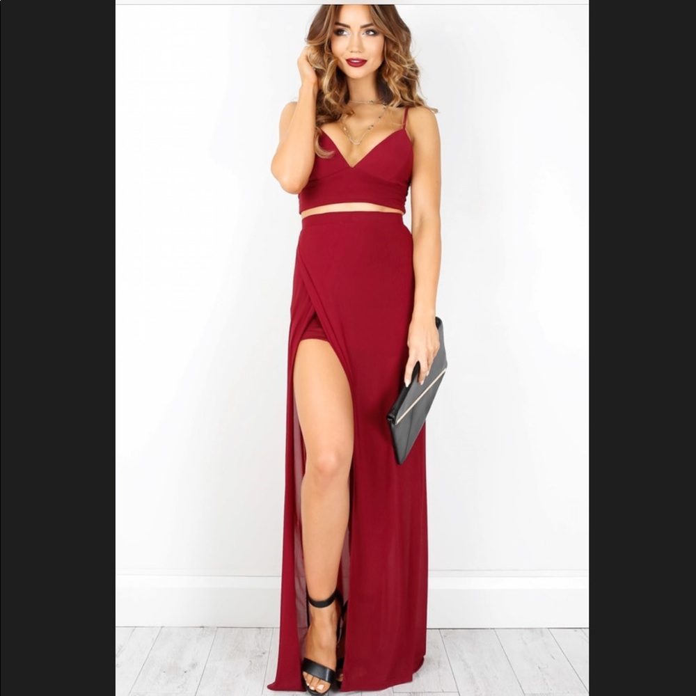 Wine Formal Dress